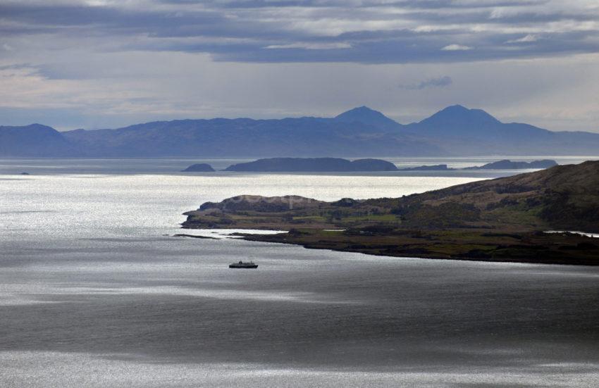 DSC 7517 MV Isle Of Mull With Jura From Glen Sanda Summit