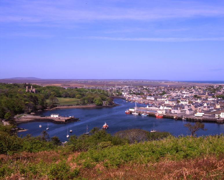 Looking Down Onto Stornoway From The South Isle Of Lewis