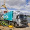 SAFEWAY LORRY DISEMBARKS OFF LOCH DUNVEGAN SMALL