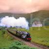 Black 5 Steam Loco On Fort William Mallaig Line