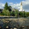 Comrie Church From The River Perthshire