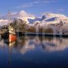 Ben Nevis In Winter From Corpach Caledonian Canal