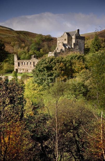 0I5D1697 Portrait Castle Campbell From Dollar Glen Clackmannan Shire