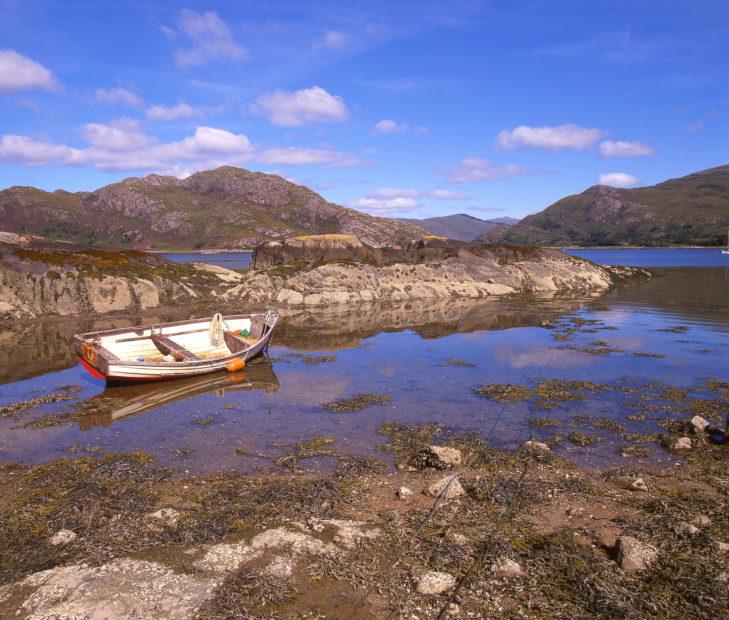 Rugged Scenery Around The Shore Of Loch Ailort West Highlands