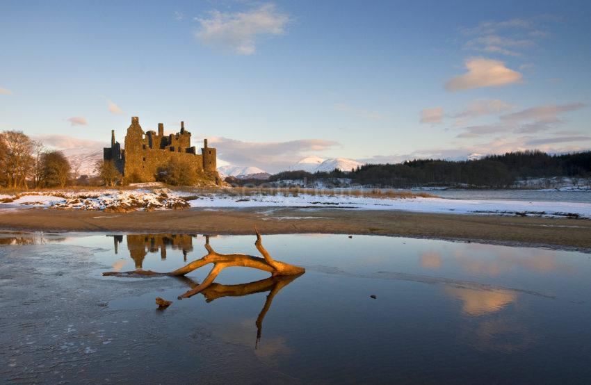 I5D0346 Evening November Light On Kilchurn Castle Loch Awe Cropped