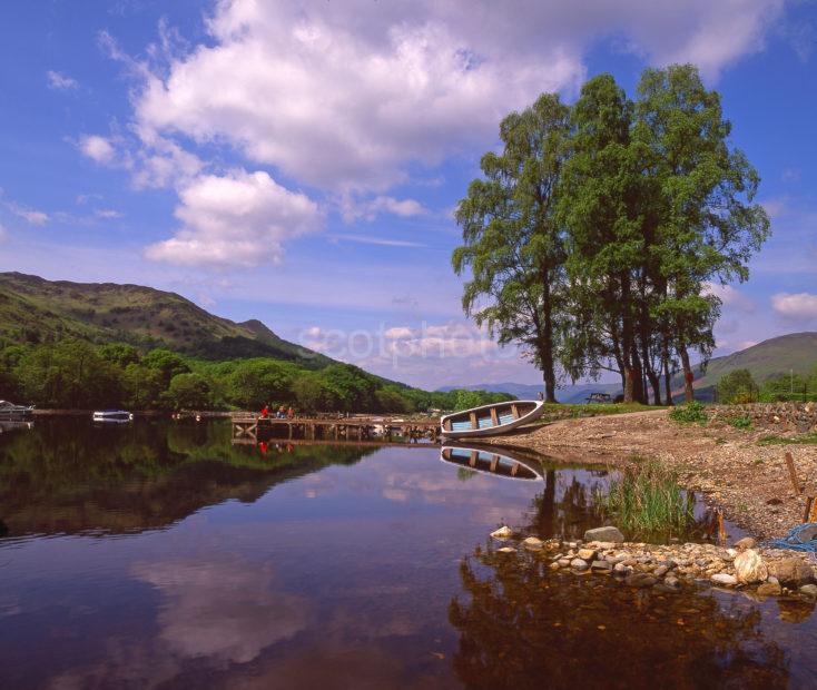 Peaceful Reflections On Loch Earn At St Fillans Perthshire