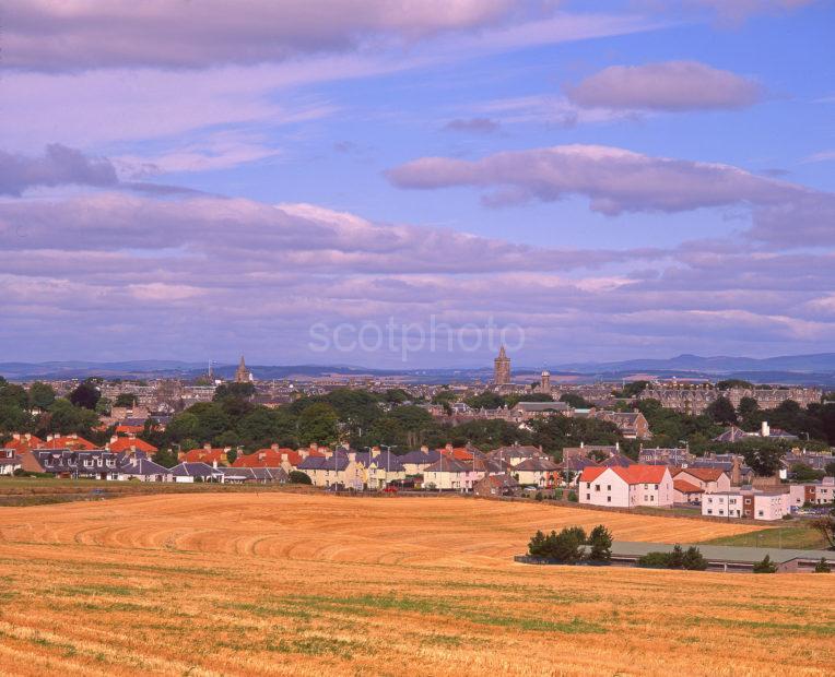 Unusual View In Late Summer Looking Towards St Andrews East Neuk Fife