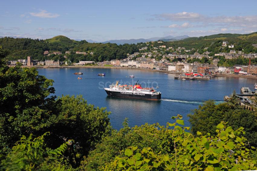 DSC 6374 Lovely View Of Oban Bay From Pulpit Hill With Departing Mull Ferry