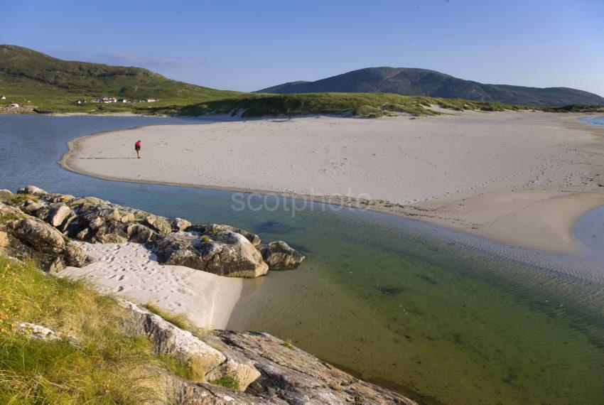 Great View Across Beach West Coastline Of Barra