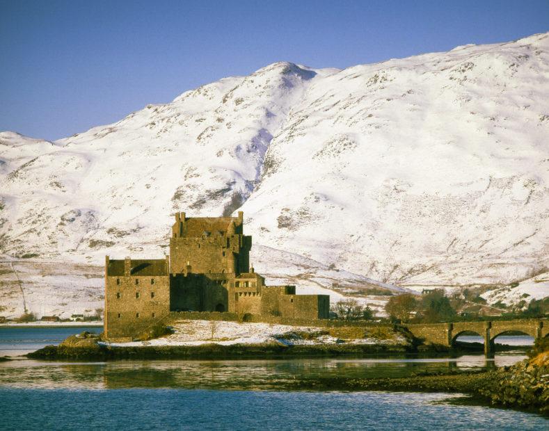 Winter Eilean Donan Castle Loch Duich