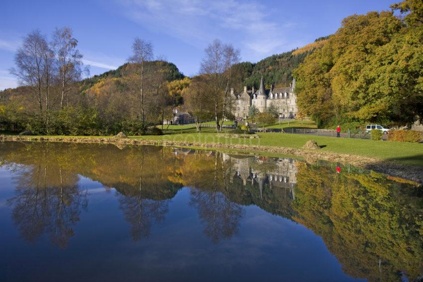 I5D9850 The Trossachs Hotel On Shore Of Loch Venachar R