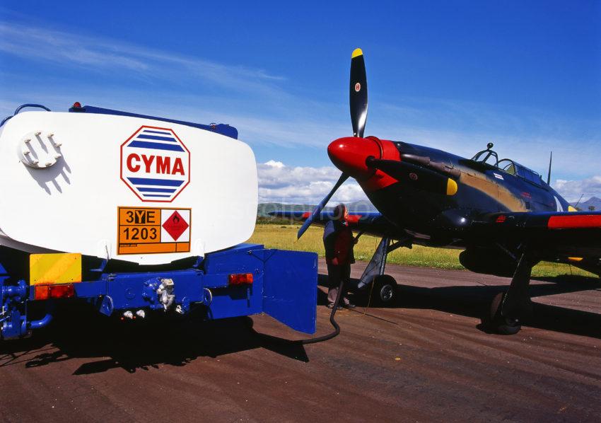 HURRICANE GET REFUELED AT OBAN AIRPORT