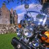 CLASSIC BIKE AND SCOTTISH CASTLE ARGYLL