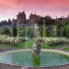 A Magnificent View Of Drummond Castle Gardens Near Crieff Perthshire Central Scotland