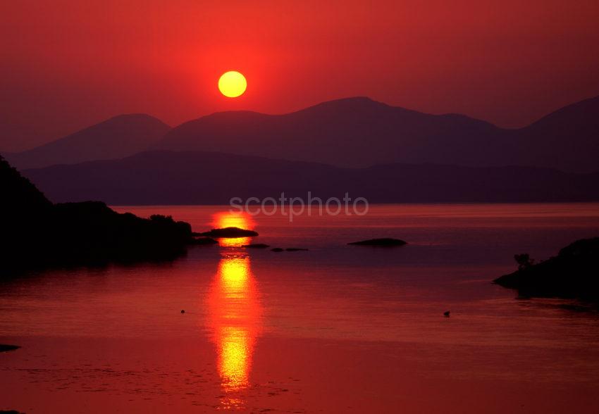 Sunset Over Mull From Loch Feochan 2