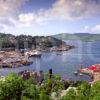 Oban Bay With Tall Ships From Maccaigs Tower