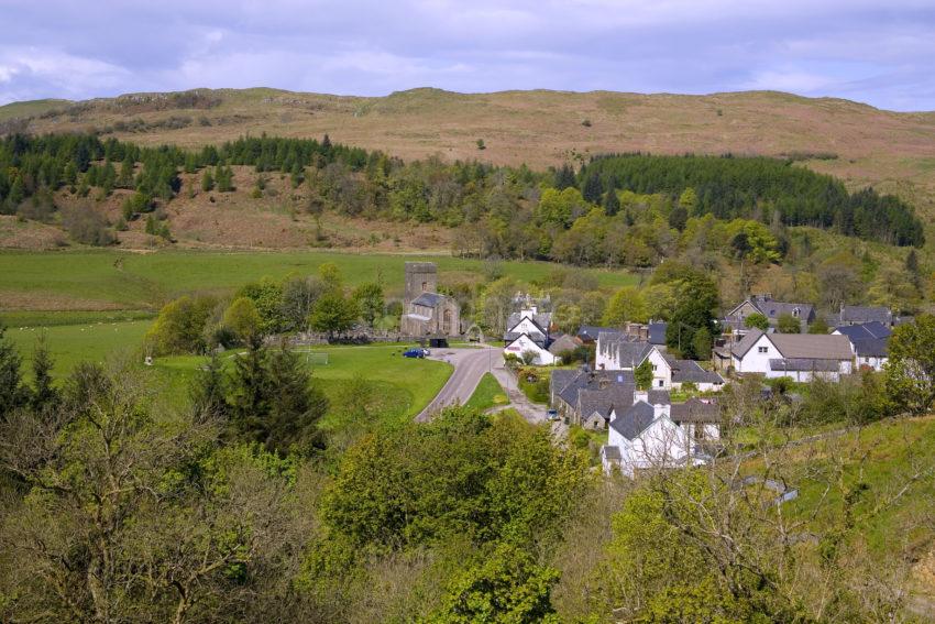 KILMARTIN VILLAGE FROM HILL