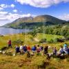 Overseas Visitors At Glenfinnan Above Loch Shiel Lochaber