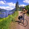 Cycling Above Loch Leven With Views Towards Glencoe