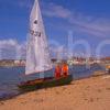 Sailing Activities On The Lovely Beach At Ellie A Small Resort On The Fife Coast Firth Of Forth