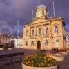 The Town Square Or Market Place With The Impressive Town Hall Building Dated 1816 Kelso Town Centre Scottish Borders