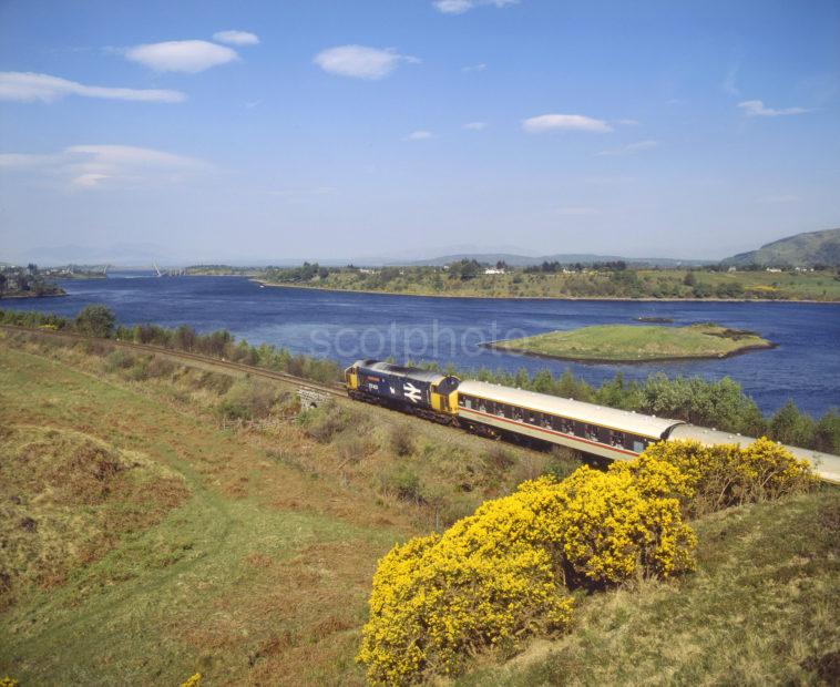 West Highland Line Intercity Train The West Highlander Approaches Connel