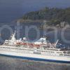 Dunollie Castle And Cruise Ship Delphin Oban Bay