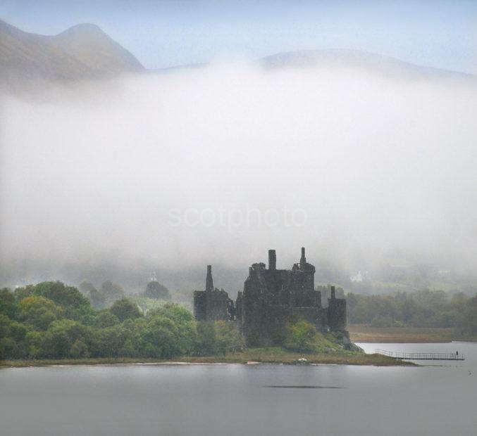 New Misty Picture Of Kilchurn From Loch Awe Village