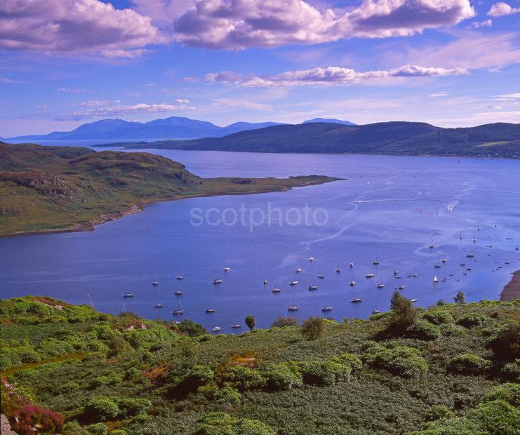 View Across The Kyles Of Bute Towards The Island Of Arran Argyll