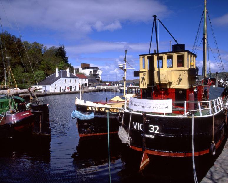 Puffer VIC32 In Crinan Canal Basin Argyll