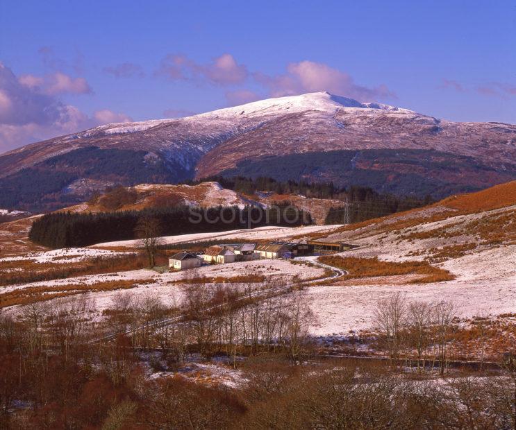 Winter View Looking From Glen Loy Great Glen West Highlands