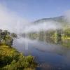 Y3Q0121 Autumn Mists Loch Tay From Kenmore