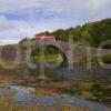 Oban Tour Bus Crosses The Clachan Bridge Argyll