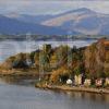 AUTUMN TINTS DUNOLLIE CASTLE FROM PULPIT HILL