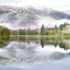 K78 Kilchurn Castle Misty Winter Scene L Awe