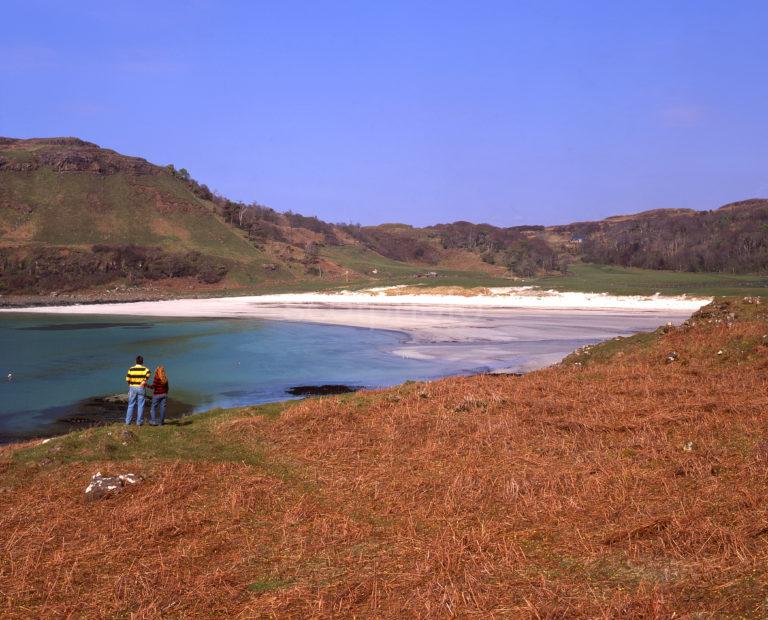 Tourists At Calgary Beach Calgary North Mull Argyll