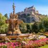 EDINBURGH CASTLE FROM PRINCES GARDENS