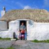 Crofter With Young Family 1980s Scaranish Tiree