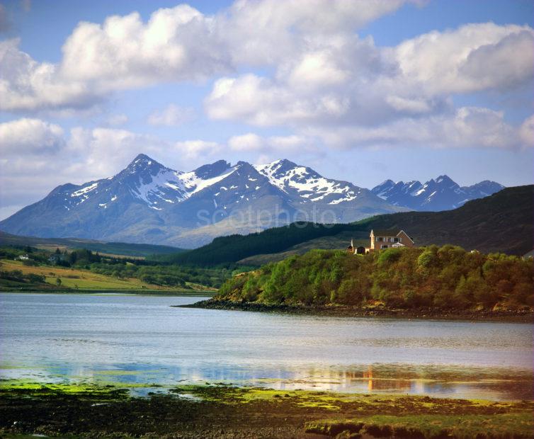 THE CUILLINS FROM PORTREE SKYE