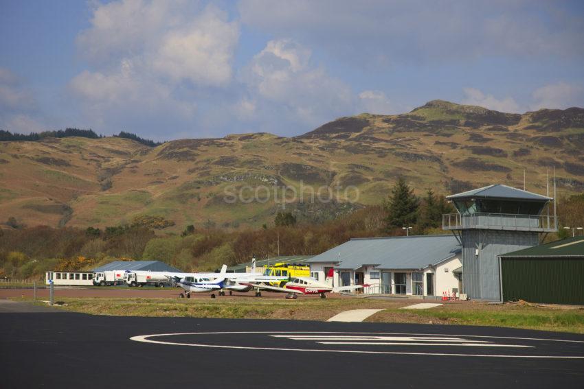 General View Of The Apron At Oban Airport