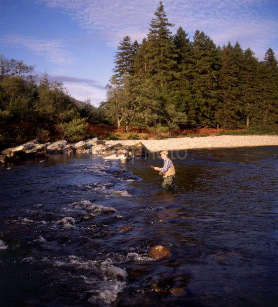 Fishing On The River Orchy In Glen Orchy