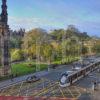 0I5D9695 Tram On Princes Street With Castle In The Distance