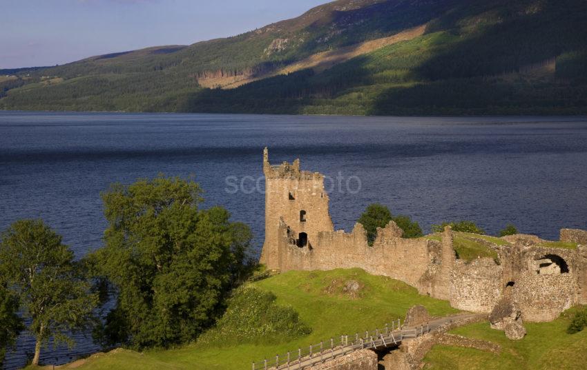 0I5D9970 Evening Light Strikes Urquhart Castle Loch Ness