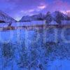 Winter Scene Towards The New National Trust Centre In The Pass Of Glencoe West Highlands