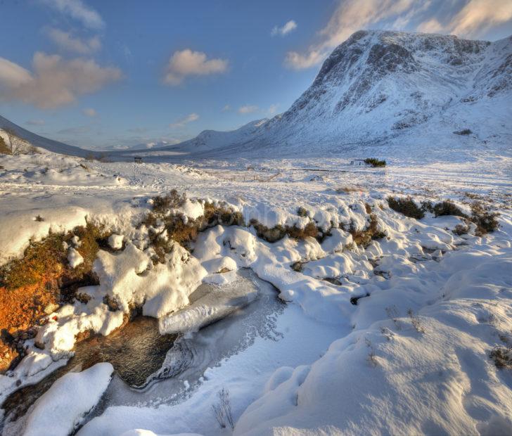 WINTER VIEW BUACHAILLE ETIVE MHOR FROM WEST