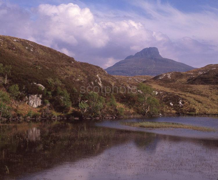 Unusual View Of Stac Polly From Inverpolly Nature Reserve In Spring