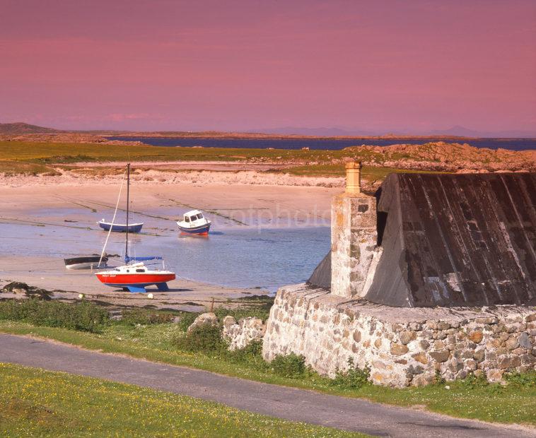 Peaceful Scene In Scarinish Bay On The Island Of Tiree Hebrides