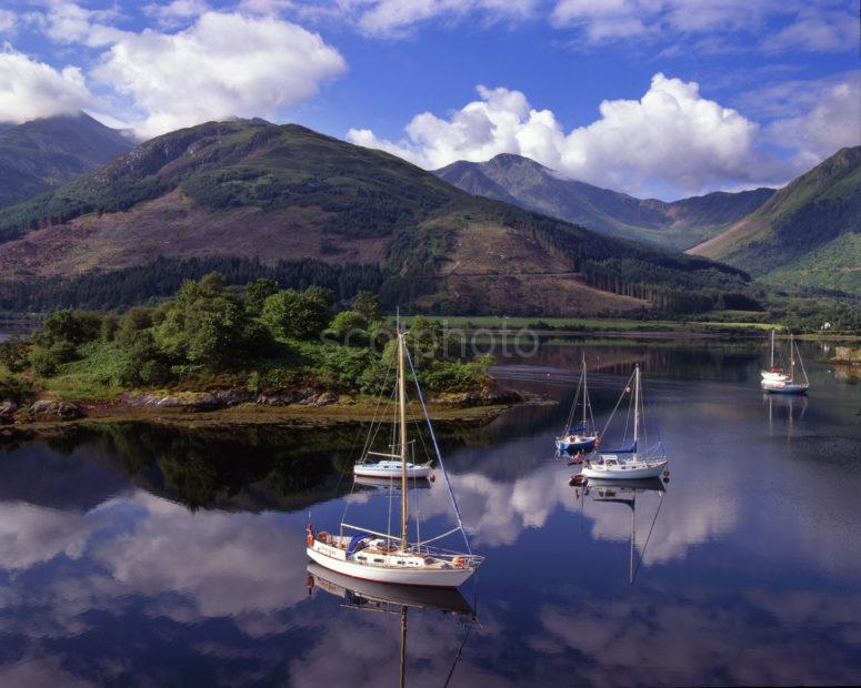 Ballachulish Hills From Bishops Bay Loch Leven