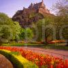 Edinburgh Castle As Seen From Princes Street Gardens Lothian