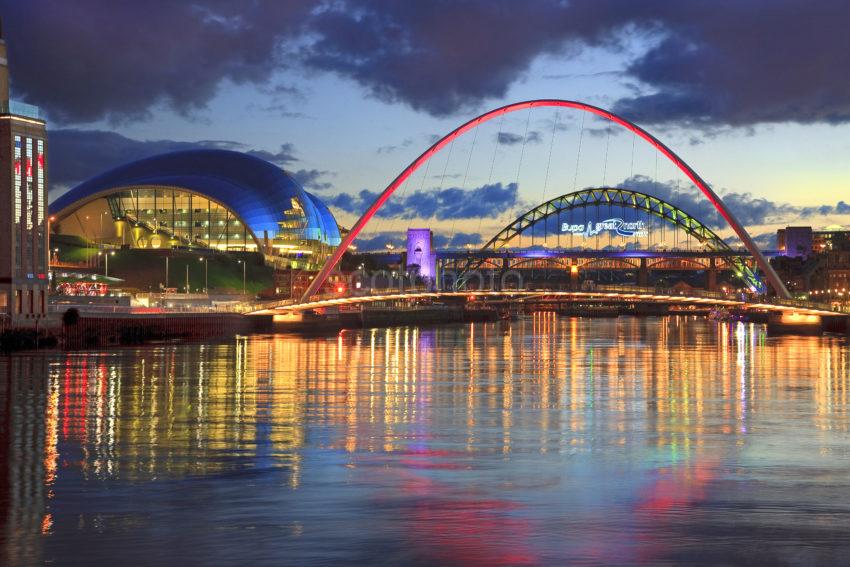 Millennium And Tyne Bridges Newcastle